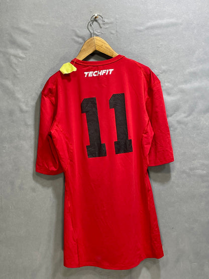 Adidas Red Sports For Men T Shirt M