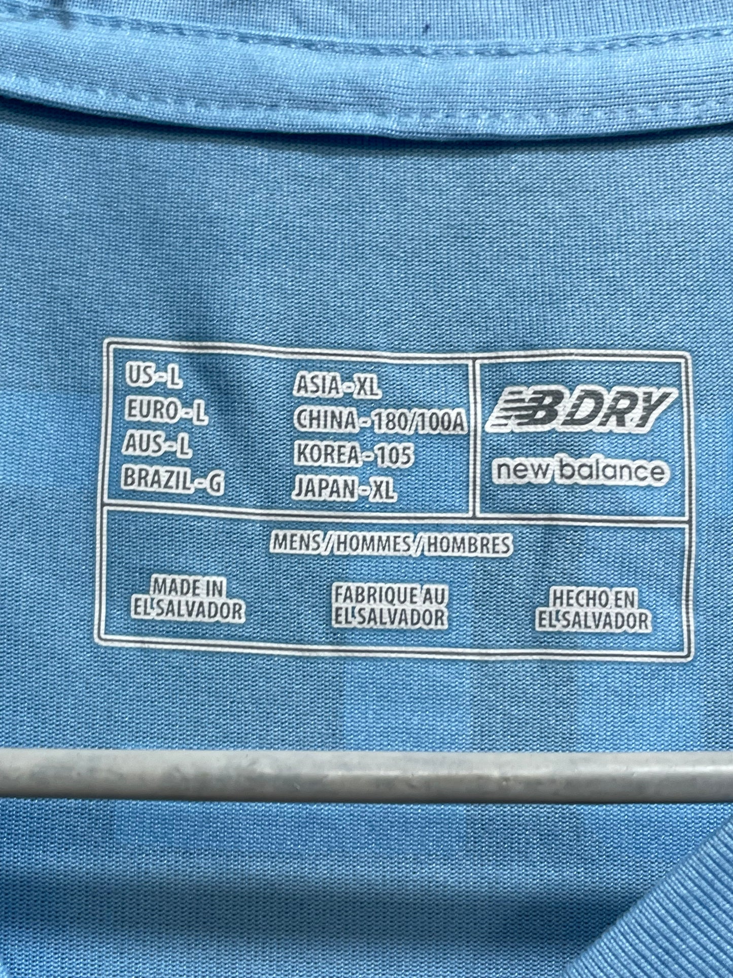 New Balance Blue Sports For Men T Shirt Large
