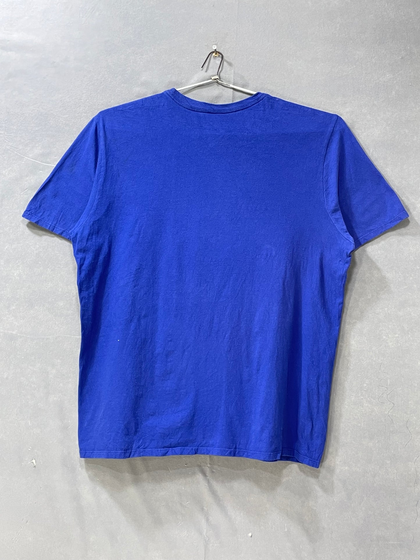 Nike The Tee Blue Cotton T Shirt For Men Large