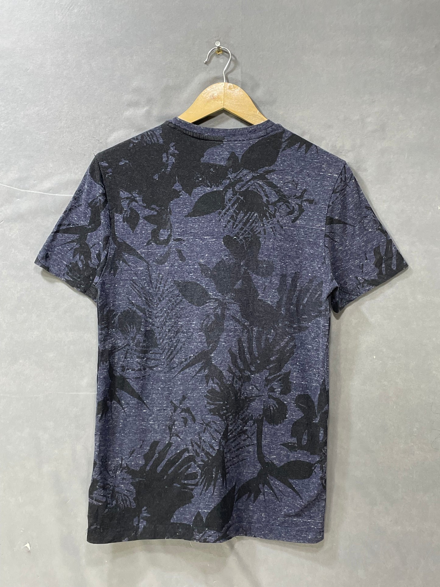 Amplify Blue Cotton T Shirt For Men Small