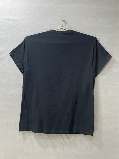 Gildan Black Cotton T Shirt For Men X Large