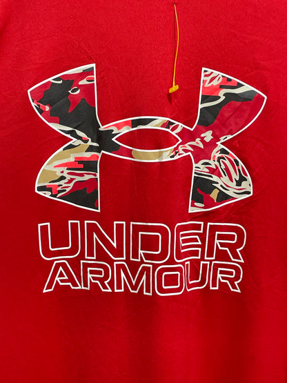 Under Armour Red Sports For Men T Shirt X Small