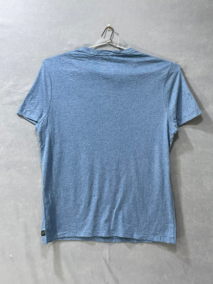 Buffalo Blue Cotton T Shirt For Men Large