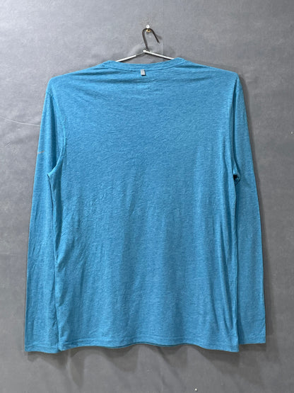 Mizuno Blue Cotton T Shirt For Men Large