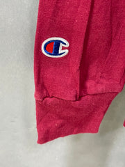 Champion Maroon Cotton T Shirt For Men Medium