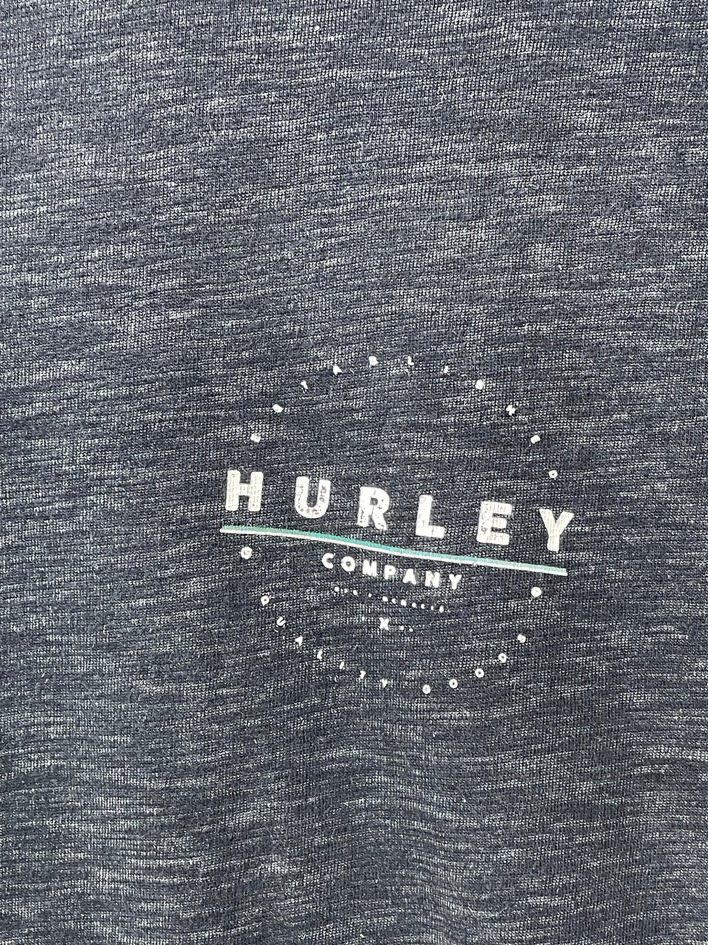 Hurley Gray Cotton T Shirt For Men Medium