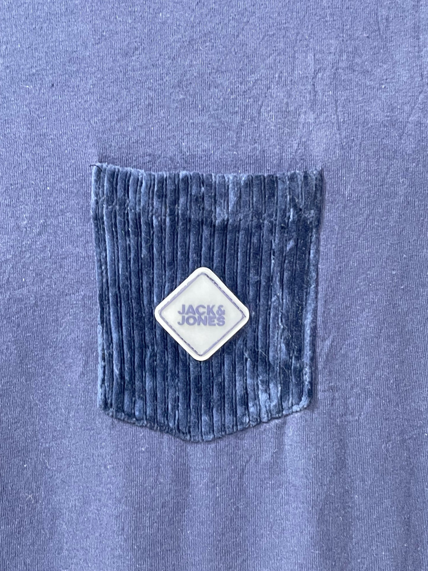 Jack & Jones Blue Cotton T Shirt For Men Large