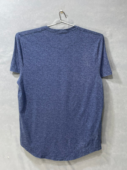 Hollister Blue Cotton T Shirt For Men Large