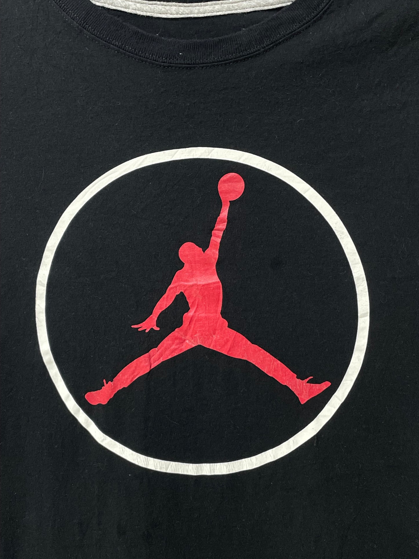 Jordan Black Cotton T Shirt For Men XX Large