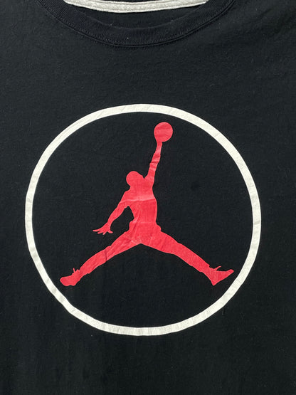 Jordan Black Cotton T Shirt For Men XX Large