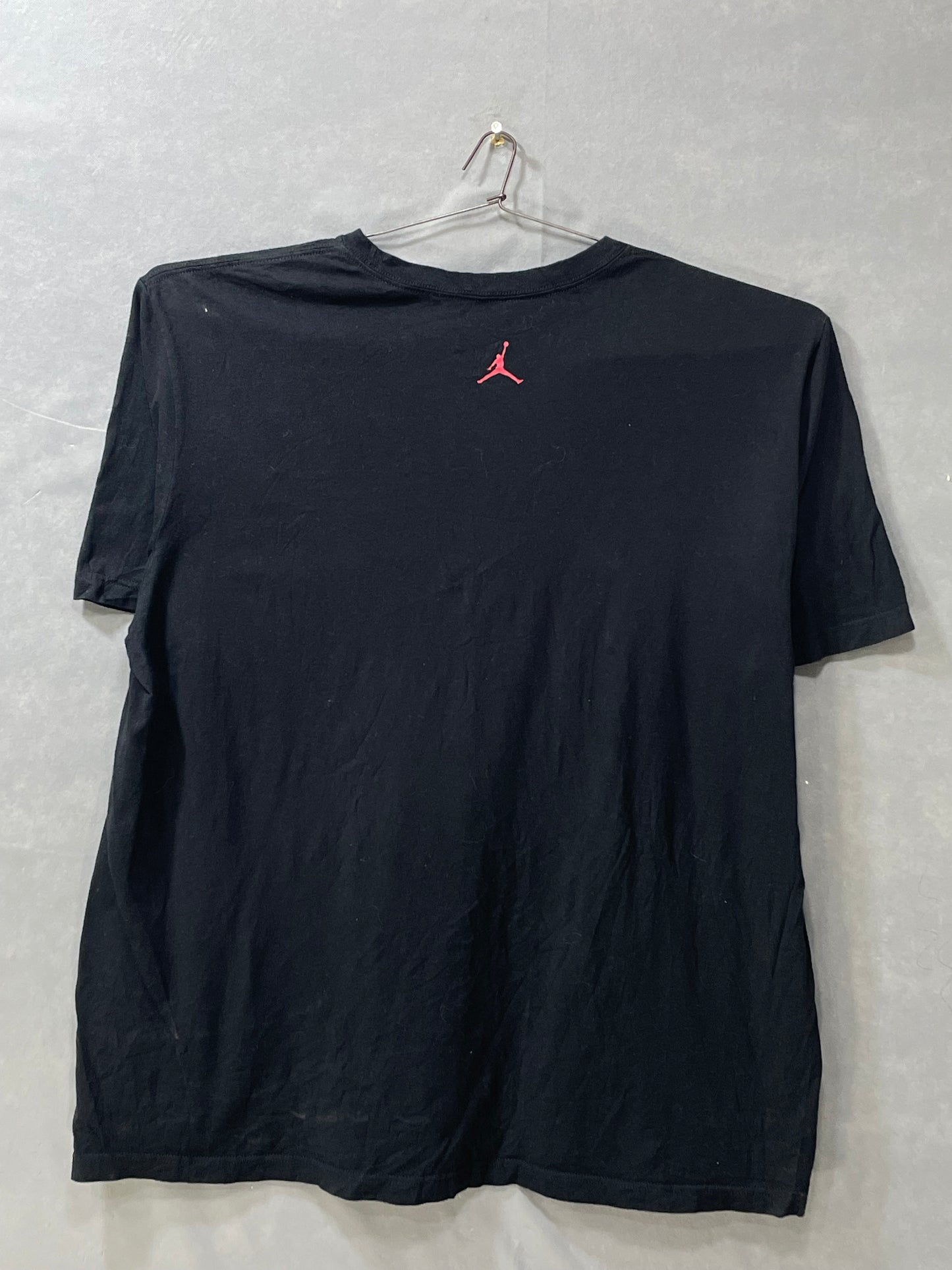 Jordan Black Cotton T Shirt For Men XX Large