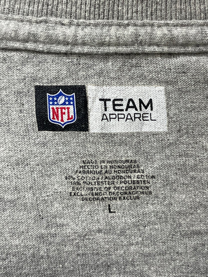 NFL Gray Cotton T Shirt For Men Large
