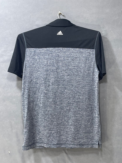 Adidas Gray Sport Polo T Shirt For Men M