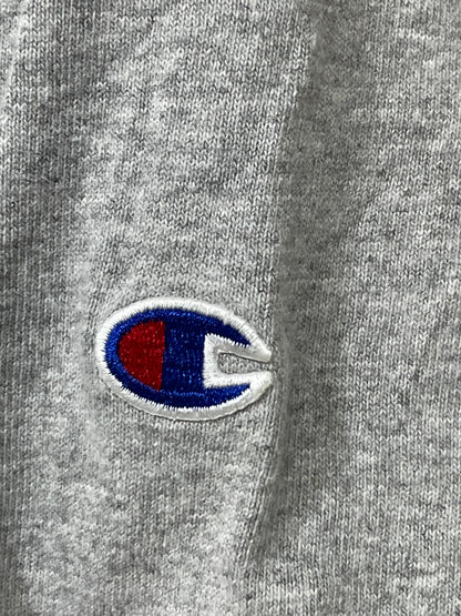 Champion Gray Cotton T Shirt For Men Large