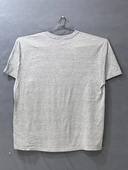 Champion Gray Cotton T Shirt For Men Large