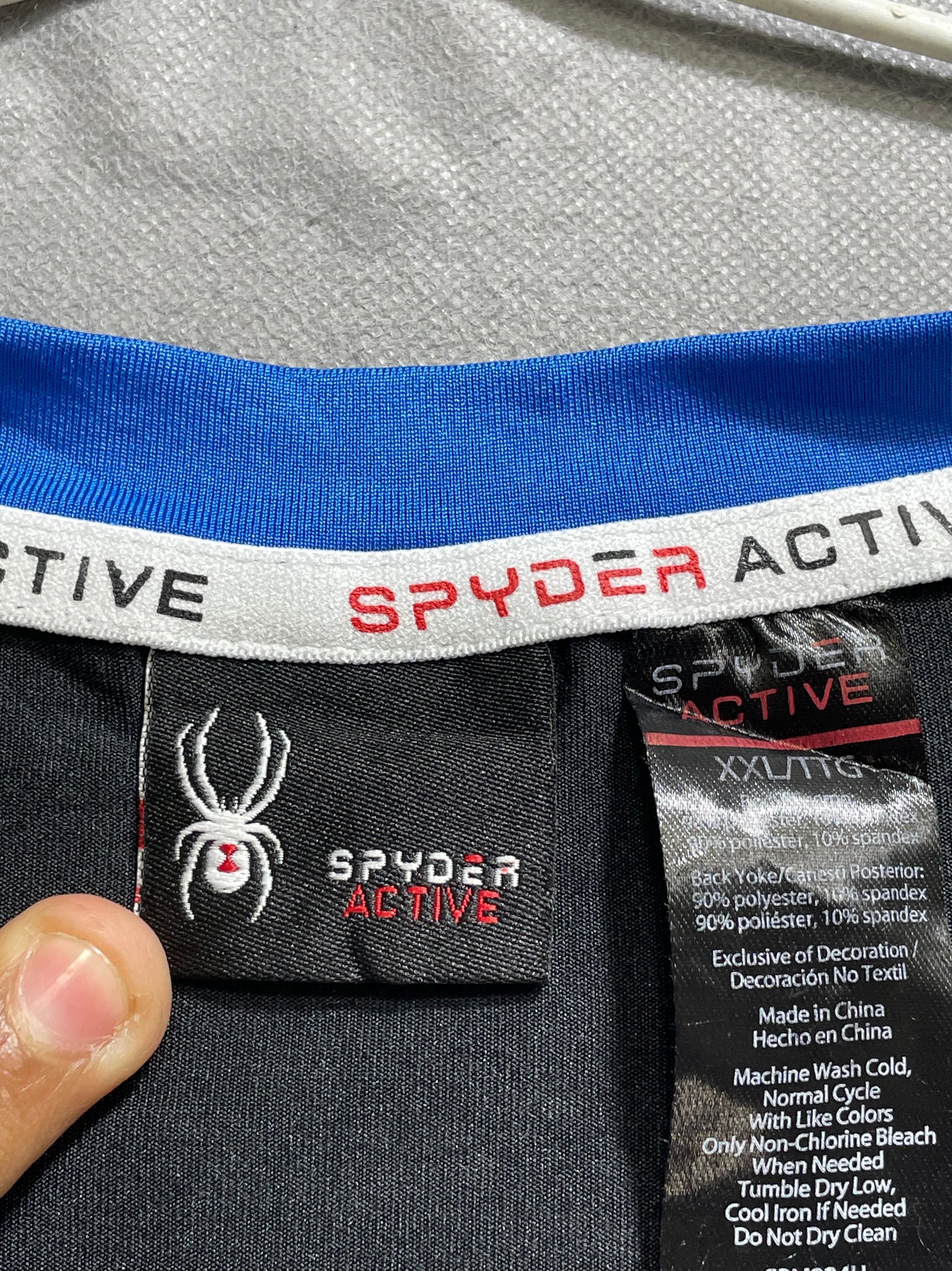Spyder Active Blue Sports For Men T Shirt XL