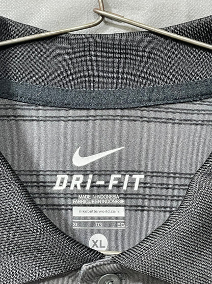 Nike Dri Fit Gray Sport Polo T Shirt For Men XL