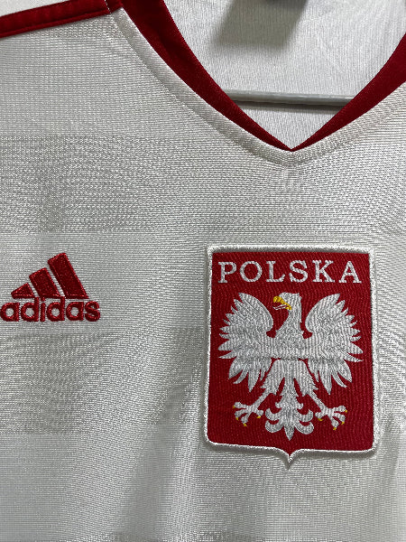 Adidas Polska White Sports For Men T Shirt S
