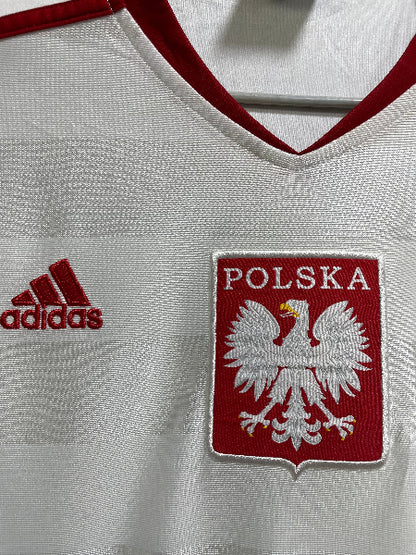 Adidas Polska White Sports For Men T Shirt S