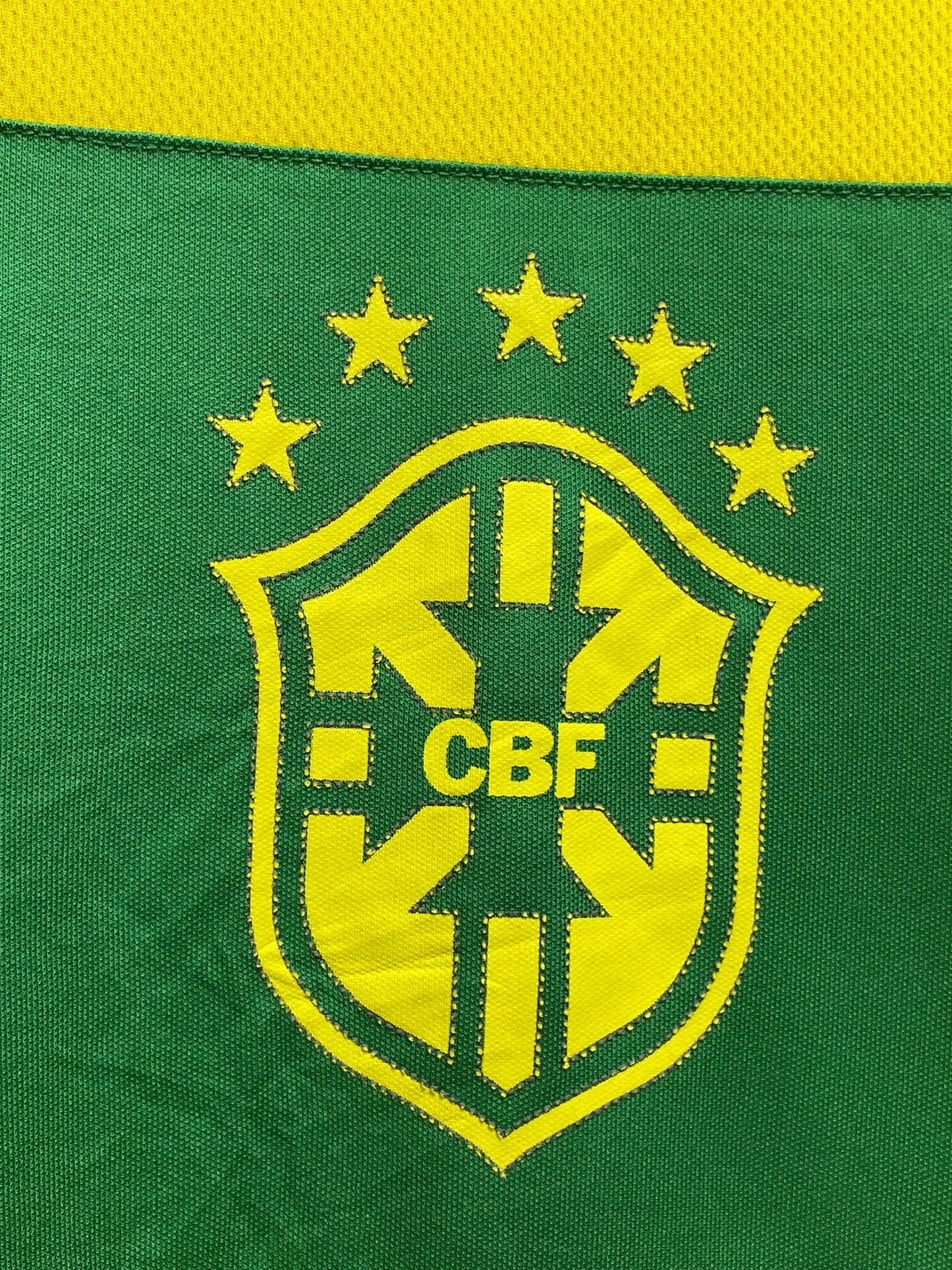Nike Brasil Football Yellow Sports For Men T Shirt M