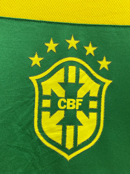 Nike Brasil Football Yellow Sports For Men T Shirt M