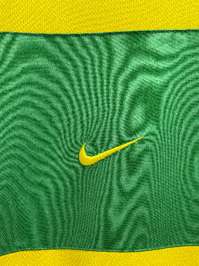 Nike Brasil Football Yellow Sports For Men T Shirt M