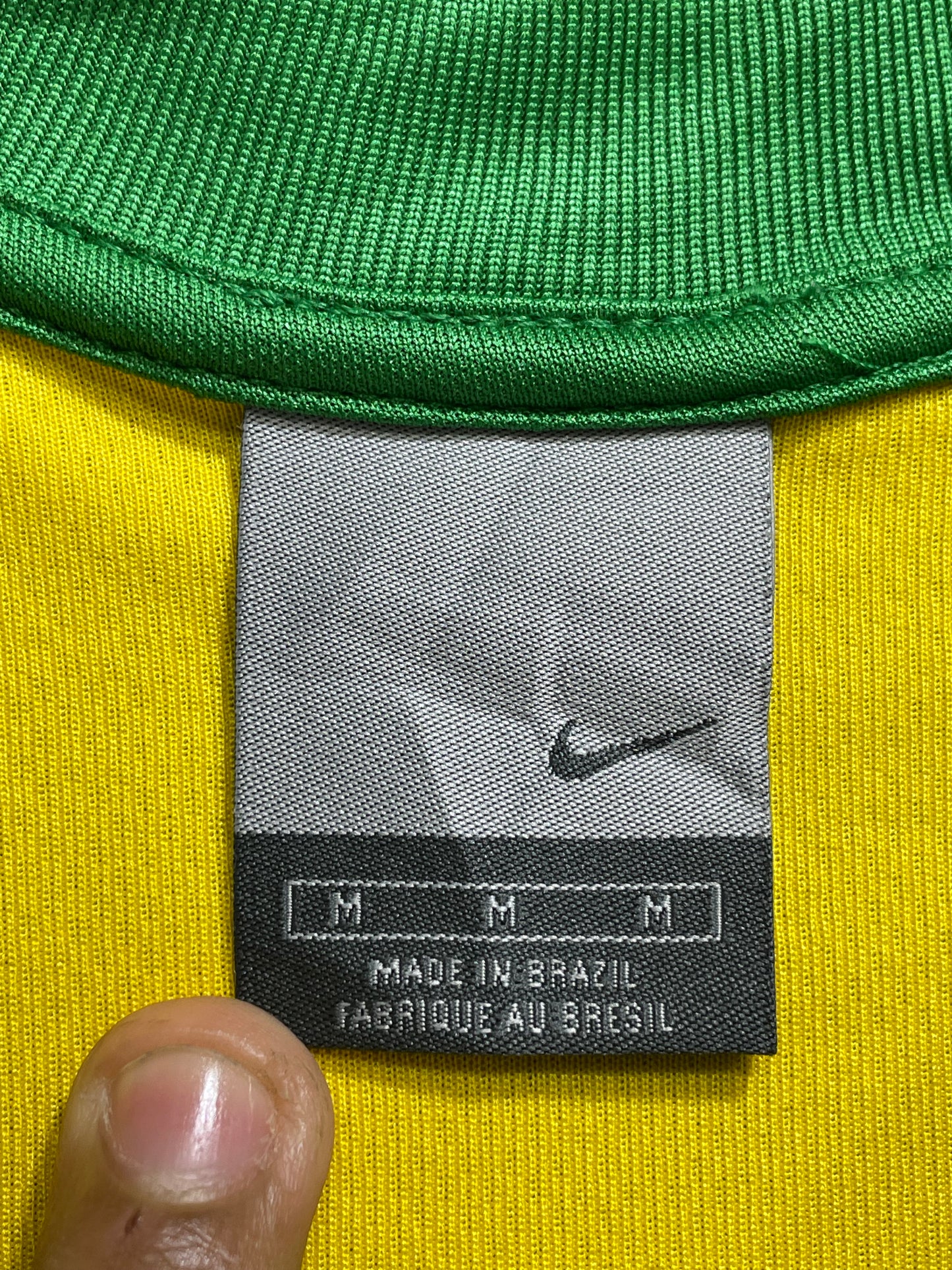 Nike Brasil Football Yellow Sports For Men T Shirt M