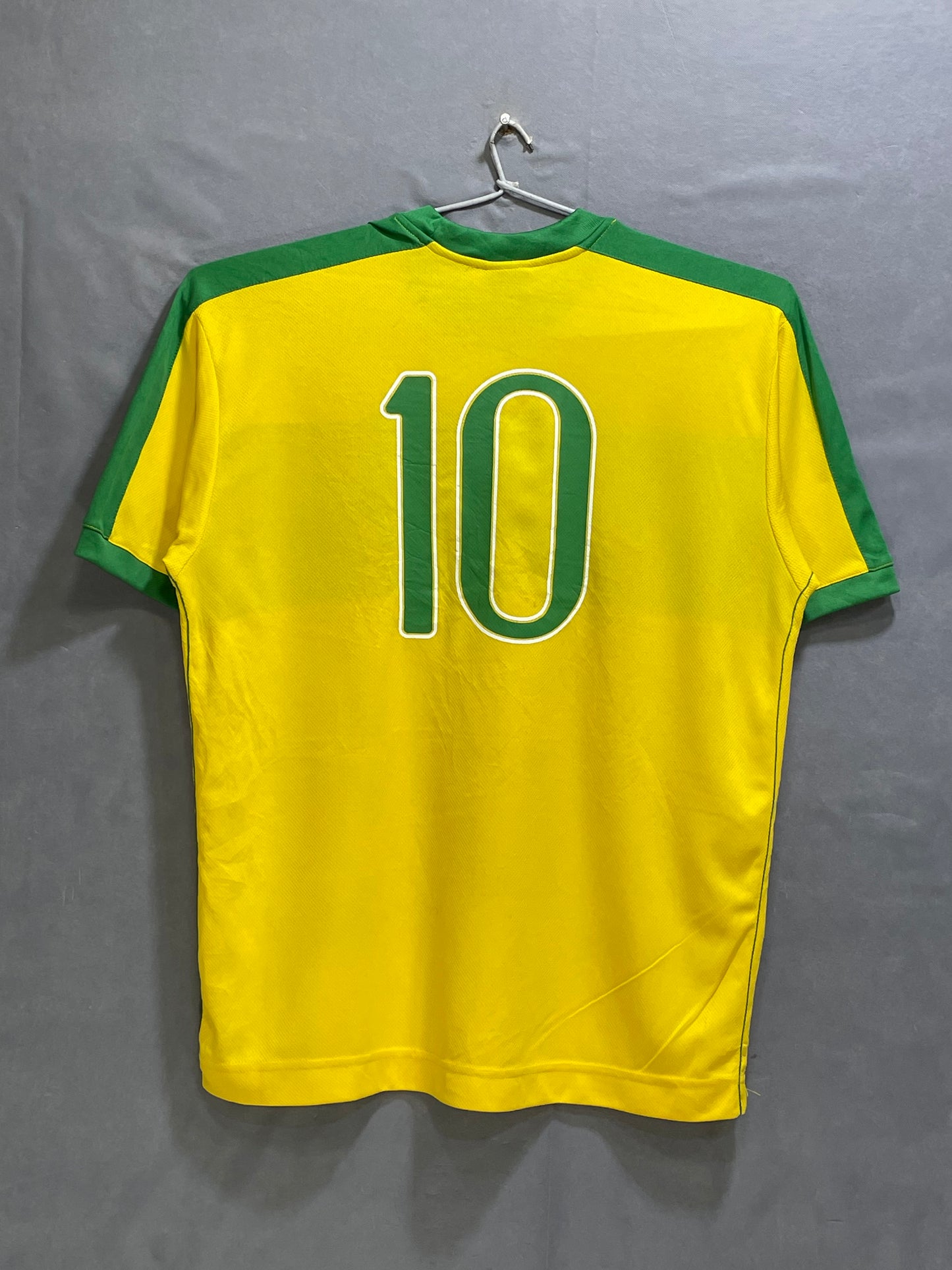 Nike Brasil Football Yellow Sports For Men T Shirt M