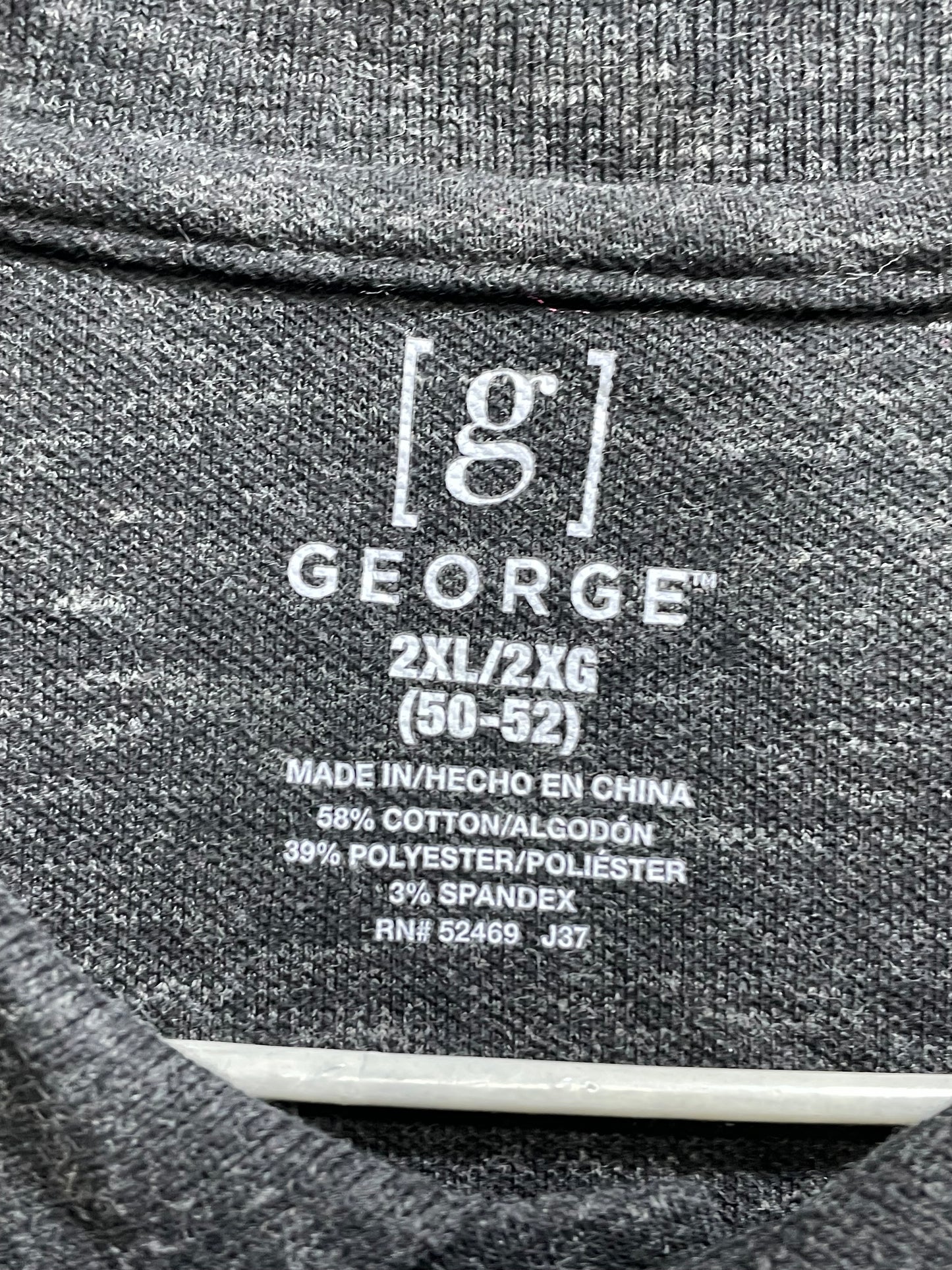 George  Gray Cotton Jersey  Polo T Shirt For Men XX Large