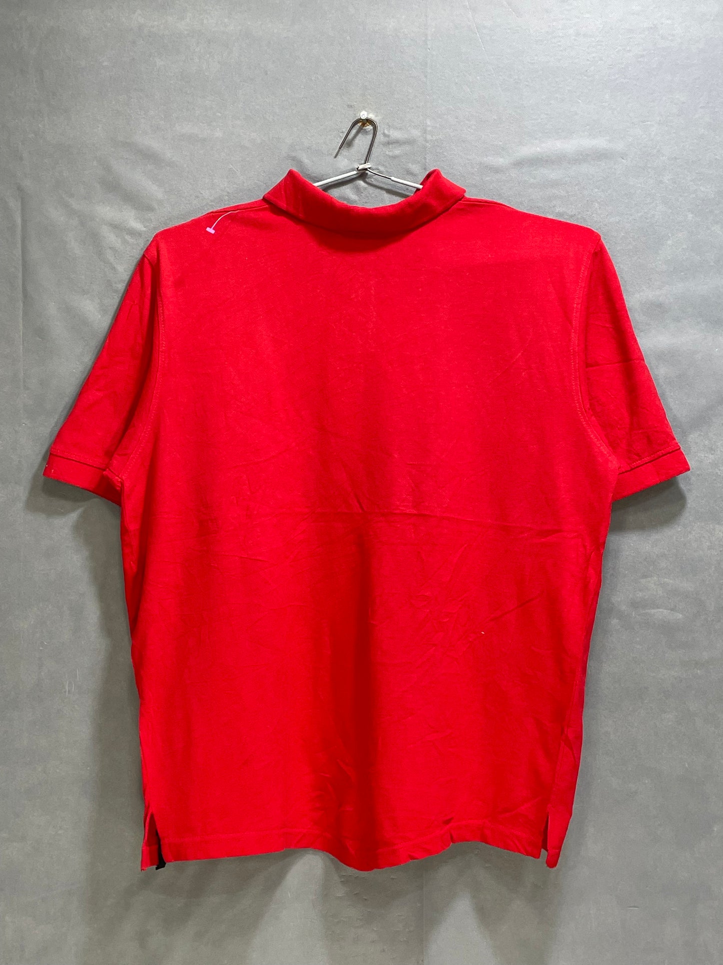 South Pole Red Cotton Polo T Shirt For Men Large