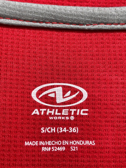 Athletic Works Red Sports For Men T Shirt S