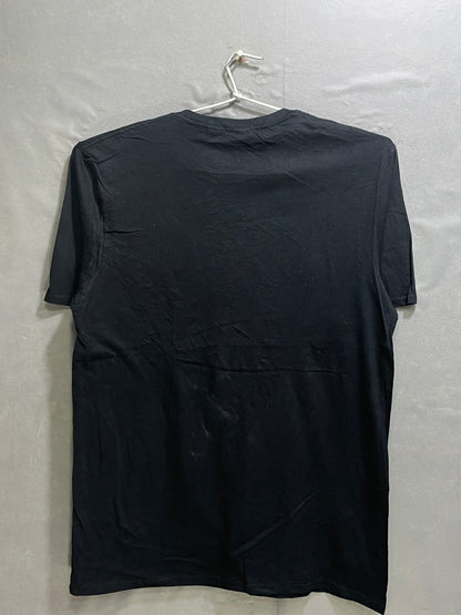 Gildan Black Cotton T Shirt For Men L