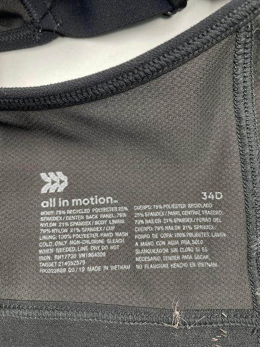 All In Motion Sports Bra For Women Large