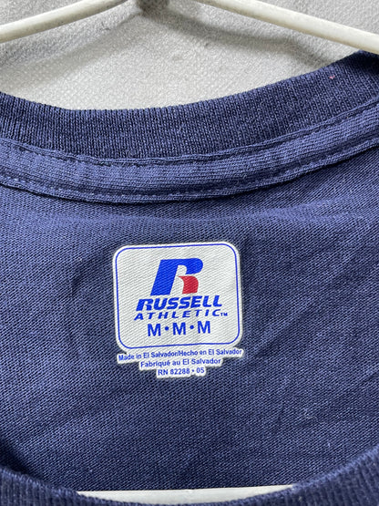 Russell Blue Cotton Vest T Shirt For Men M