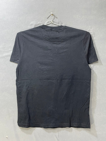 Kenneth Cole Black Cotton T Shirt For Men M