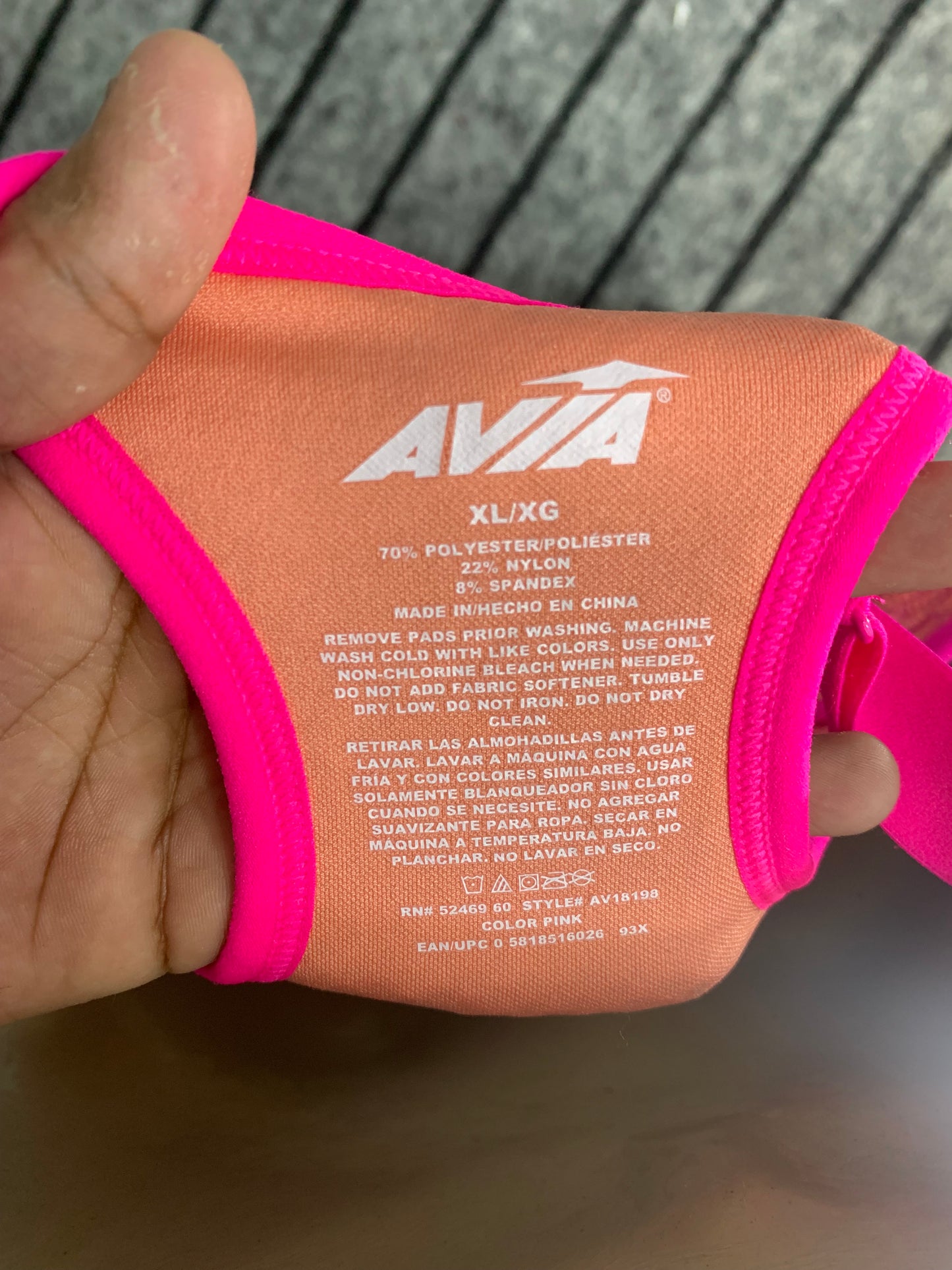 Avia Branded Original Sports Gym Bra For Women