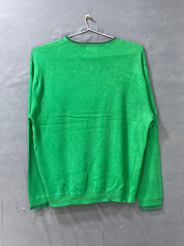 Chaps Green For Winter Men Sweater L