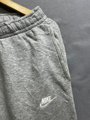 Nike Gray Cotton Fleece Winter Trouser For Men Medium