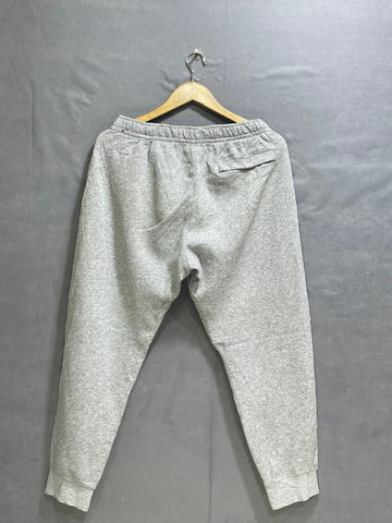 Nike Gray Cotton Fleece Winter Trouser For Men Medium