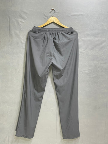 Stretch Active Gray Polyester Jersey  Summer Trouser For Men Small