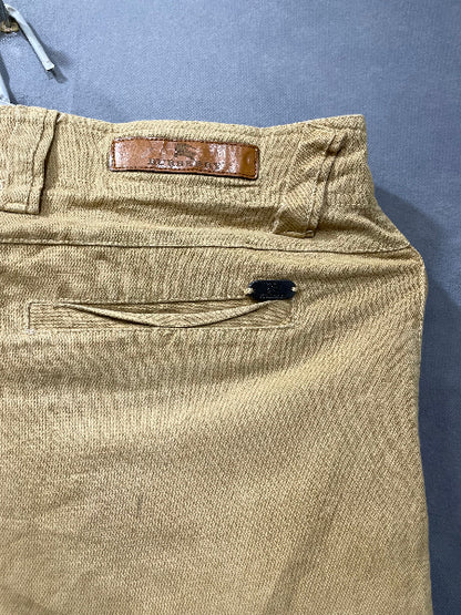 Burberry Khaki Cotton Dress Pant For Men S