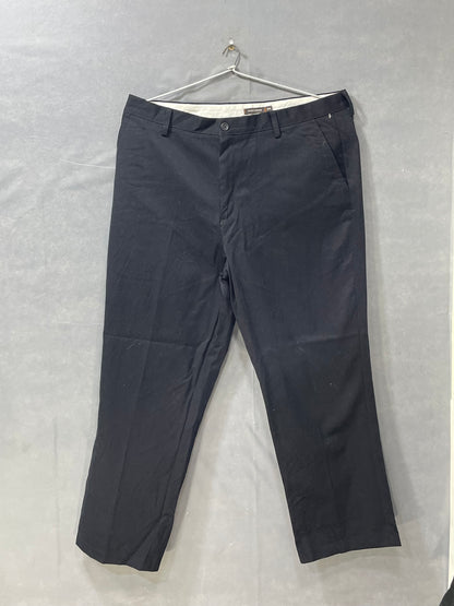 Michael Brandon Black Polyester Dress Pant For Men M