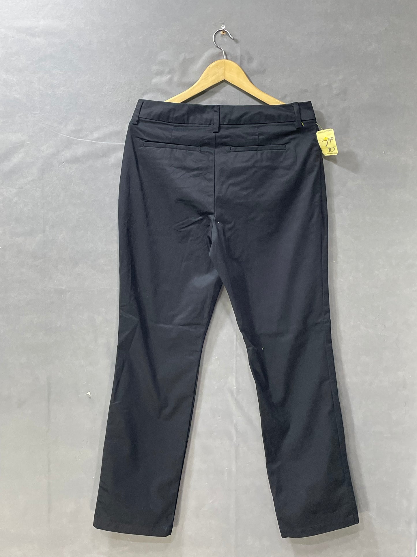 Lee Black Cotton Dress Pant For Men M