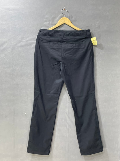 Lee Black Cotton Dress Pant For Men M