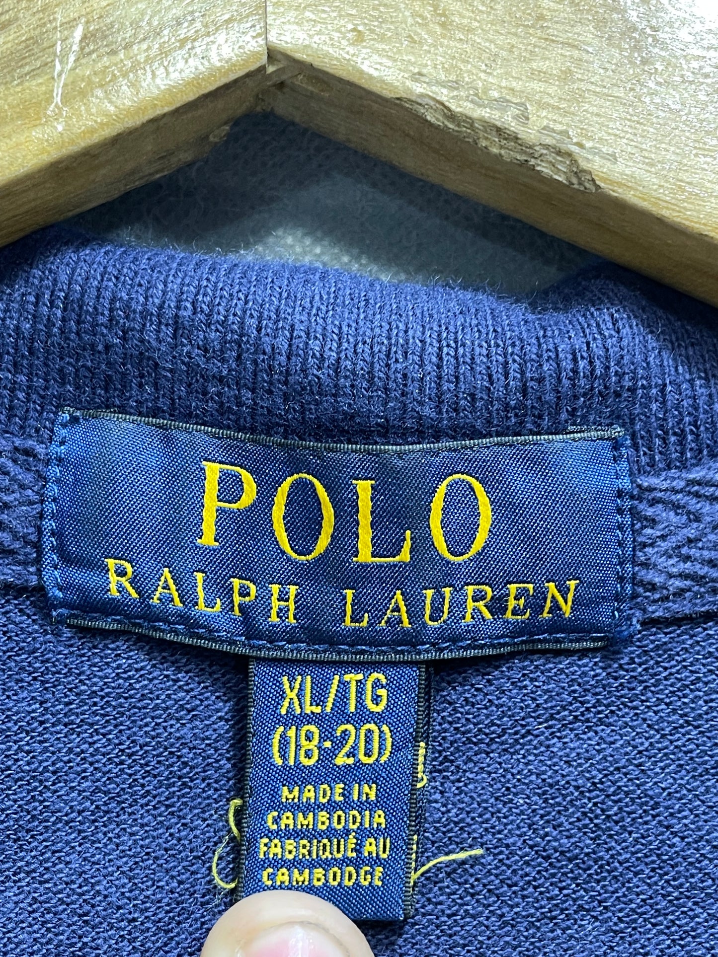 Polo Blue Cotton Polo T Shirt For Men X Small