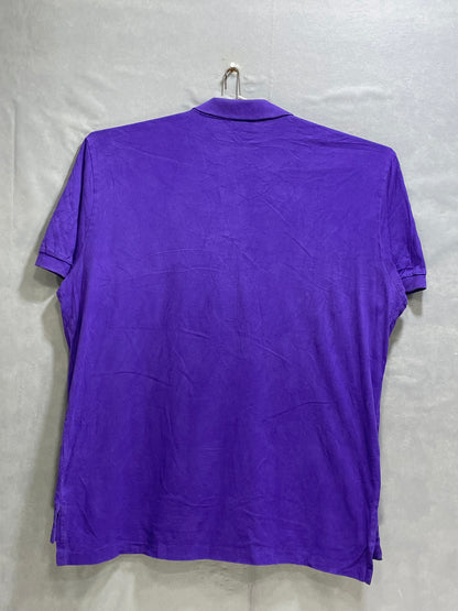 Polo Purple Cotton Polo T Shirt For Men X Large