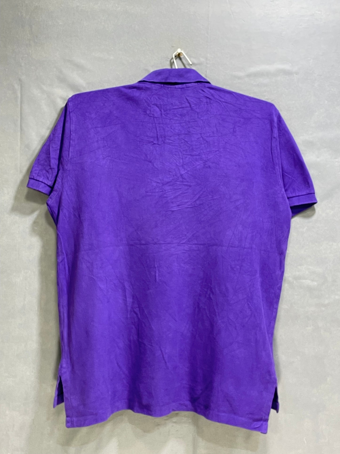 Polo Purple Cotton Polo T Shirt For Men Large