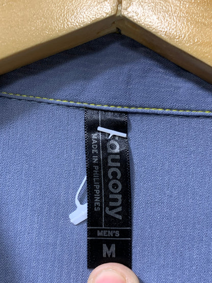 Saucony Blue Cotton Shirt For Men Medium