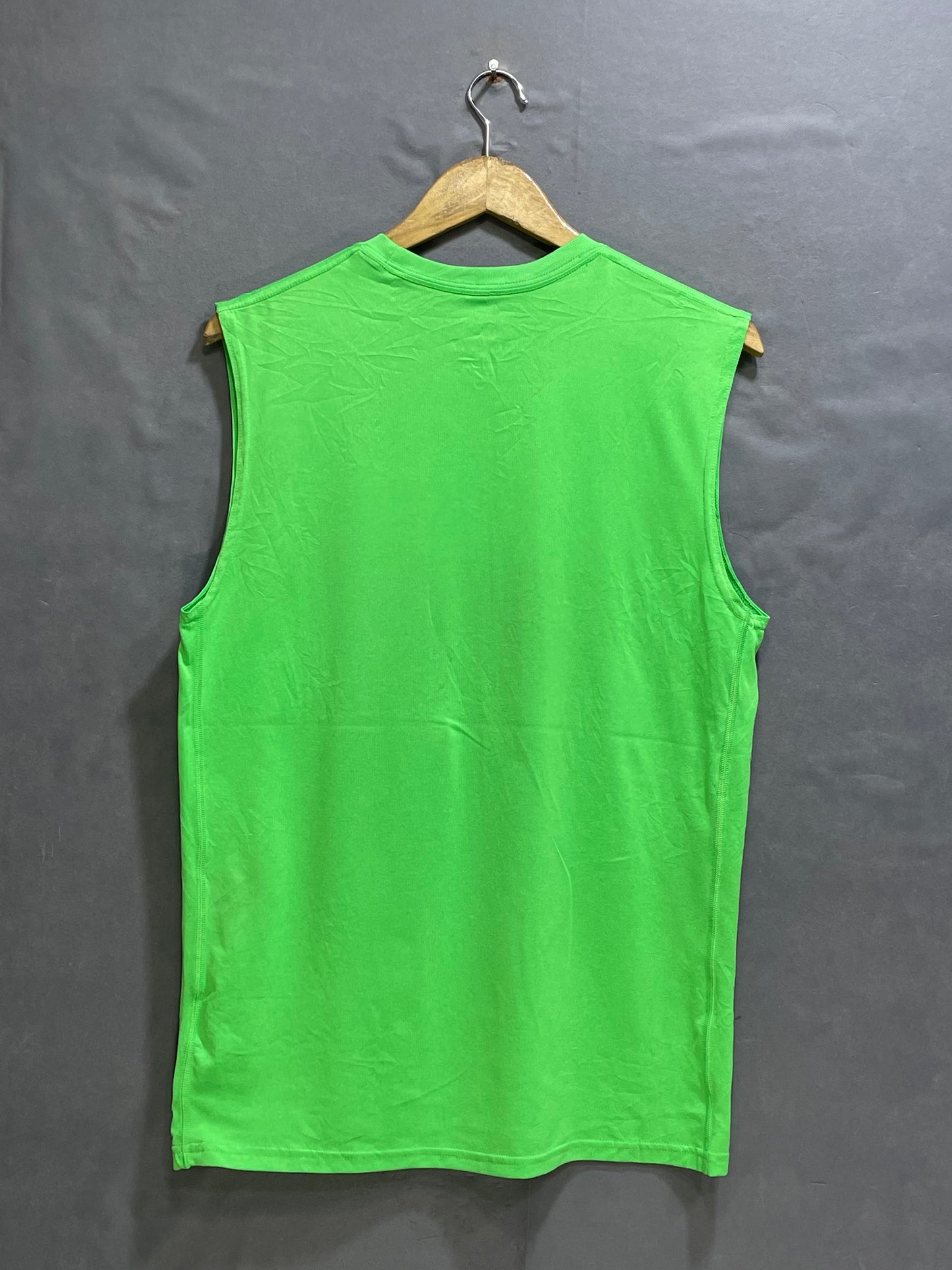 Nike Dri Fit Green Sports For Men Vest T Shirt Medium