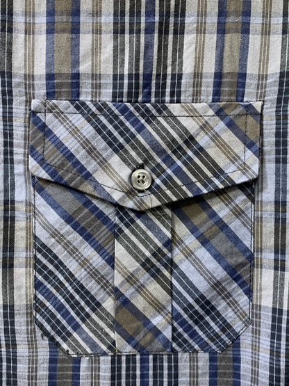 Polo Blue Cotton Shirt For Men XL